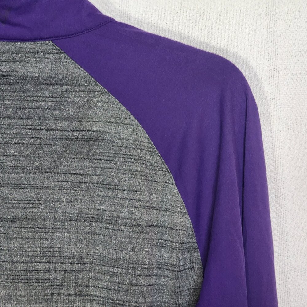 Levelwear Heather Grey w/Purple LS and Collar Poly Univ. of Washington Shacket M - Picture 14 of 16